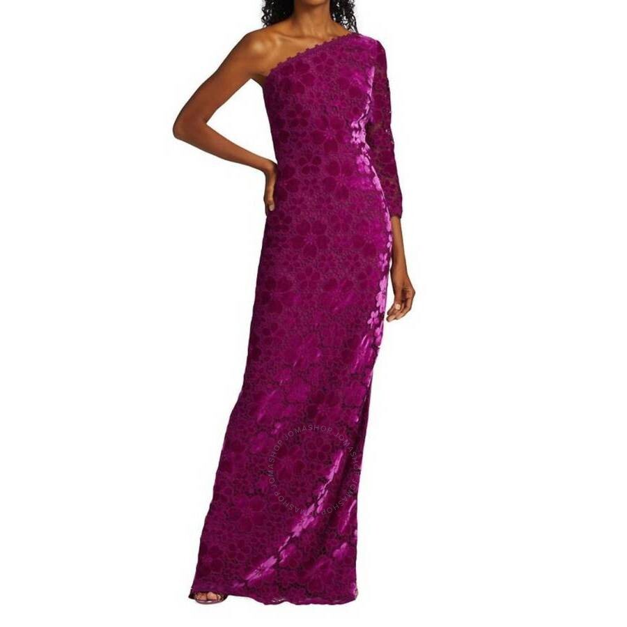 Theia Ladies Simone Floral Guipure Lace Gown Plumeria 57122Plumeria