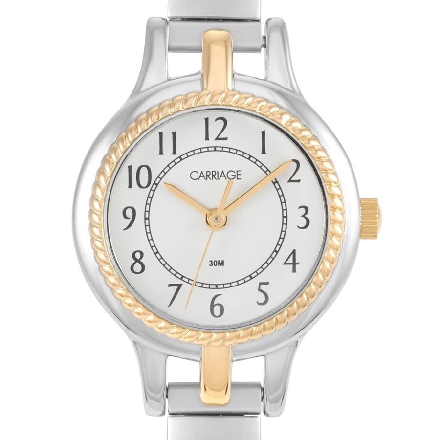 Timex Carriage Quartz White Dial Ladies Watch C3C359 753048313587