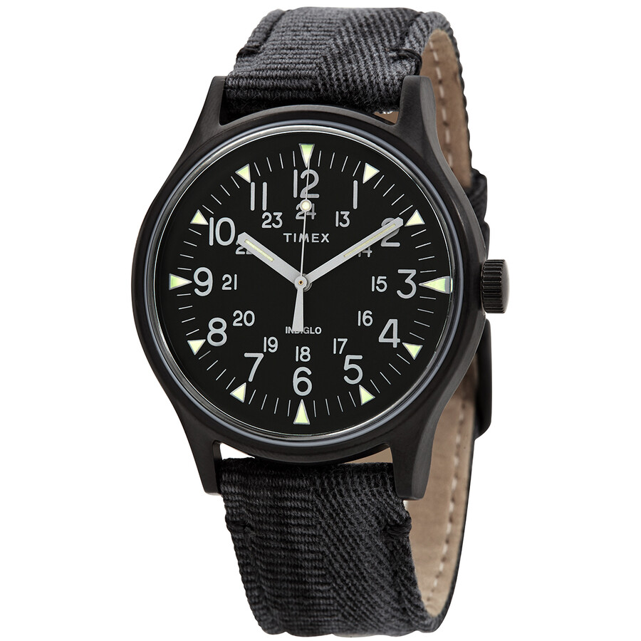 timex watches black dial
