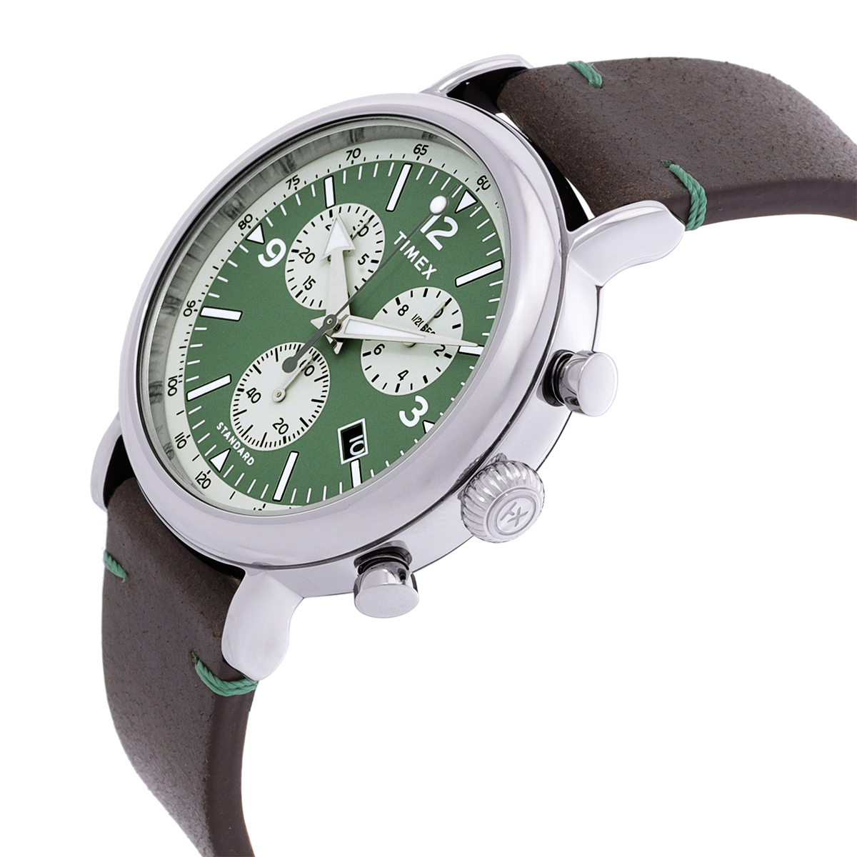 Standard Watch Timex Standard Chronograph Quartz Green Dial Men's Watch TW2V71000 ...