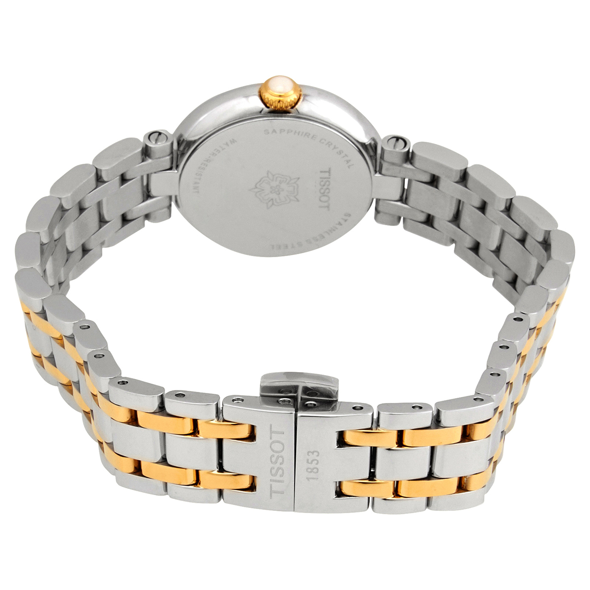 Tissot Bellissima Small Lady White Dial Two Tone Steel Strap Watch For Women - T126.010.22.013.01