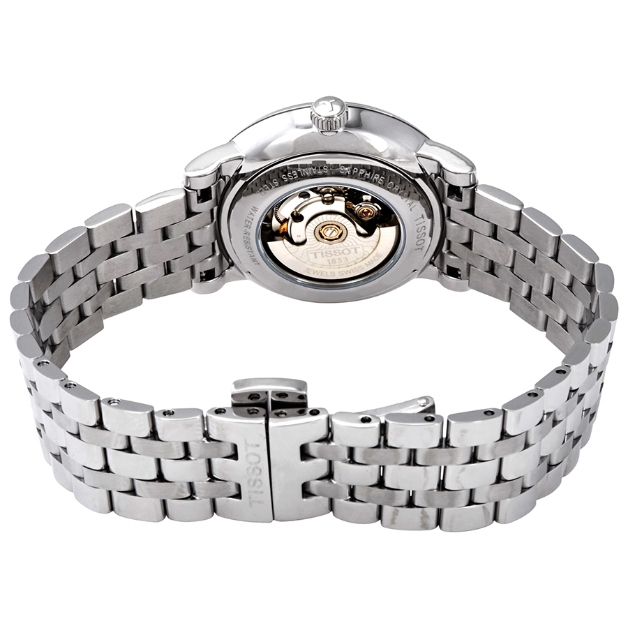 Tissot T Classic Carson Automatic White Dial Silver Steel Strap Watch For Women - T085.207.11.011.00