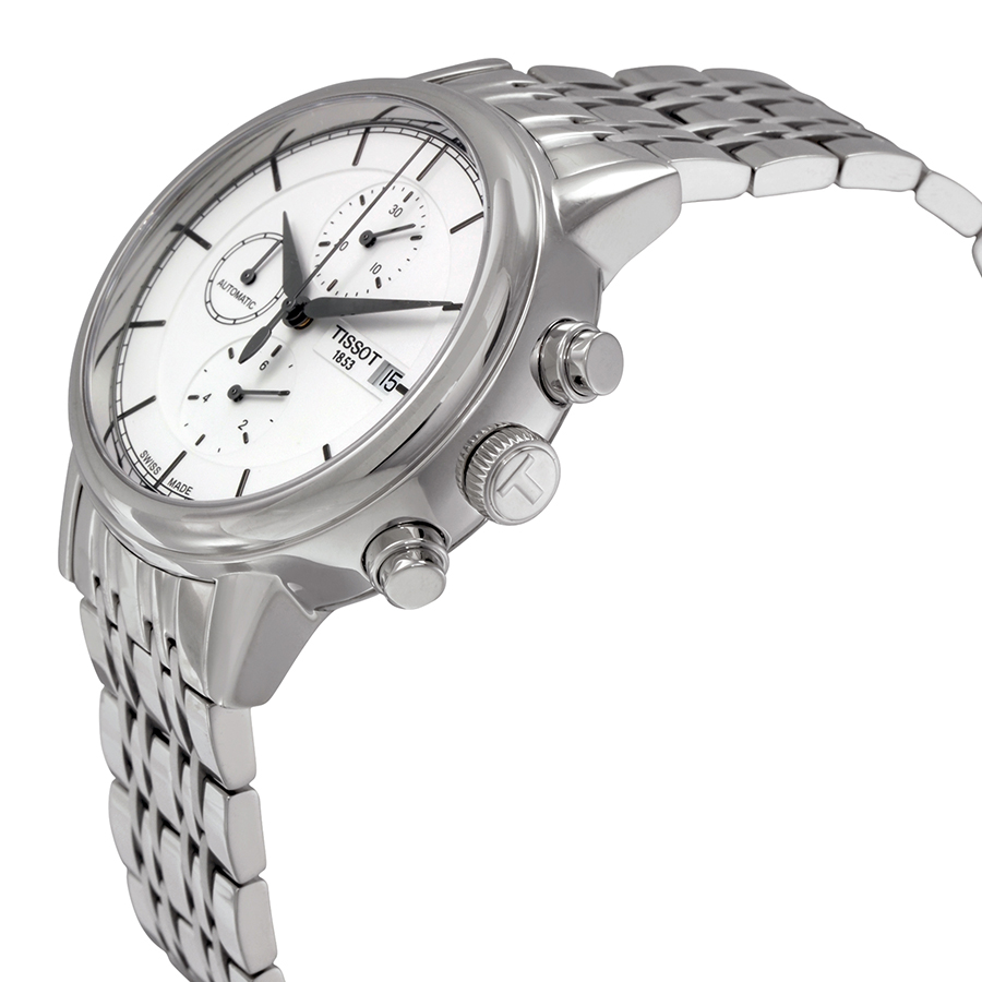 Tissot T0854271101100 Orologio Uomo PRS 200 Cronografo - Quadrante Argento, Bracciale In Acciaio, Lusso Svizzero