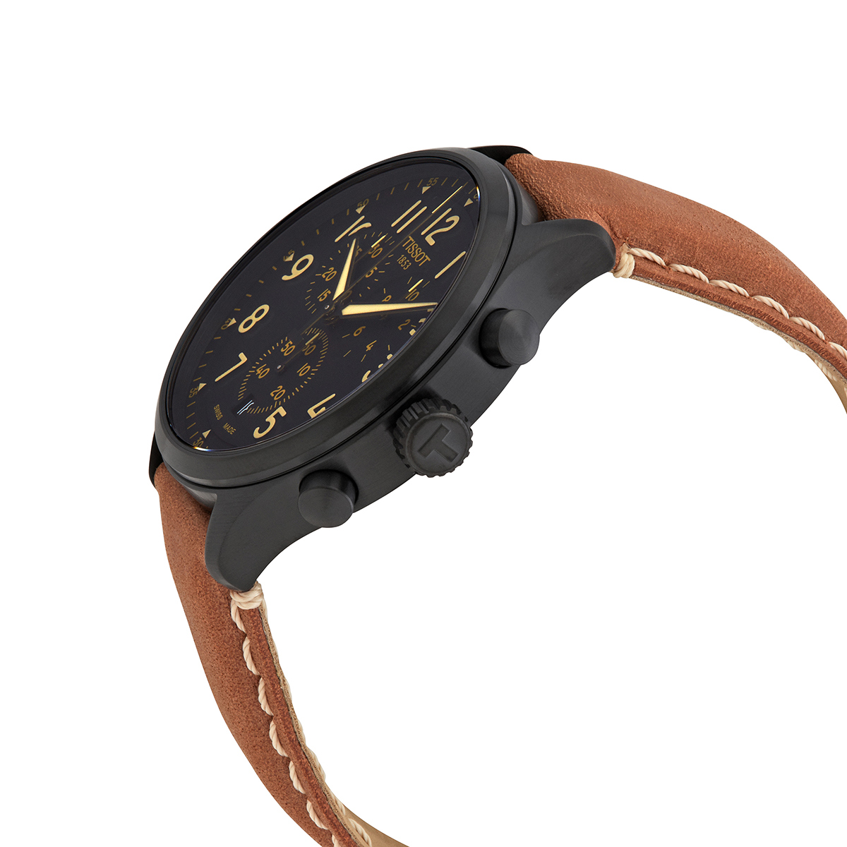 Tissot Crono XL Vintage Orologio Uomo - Nero T116.617.36.052.02, Cinturino In Pelle, Stile Cronografo
