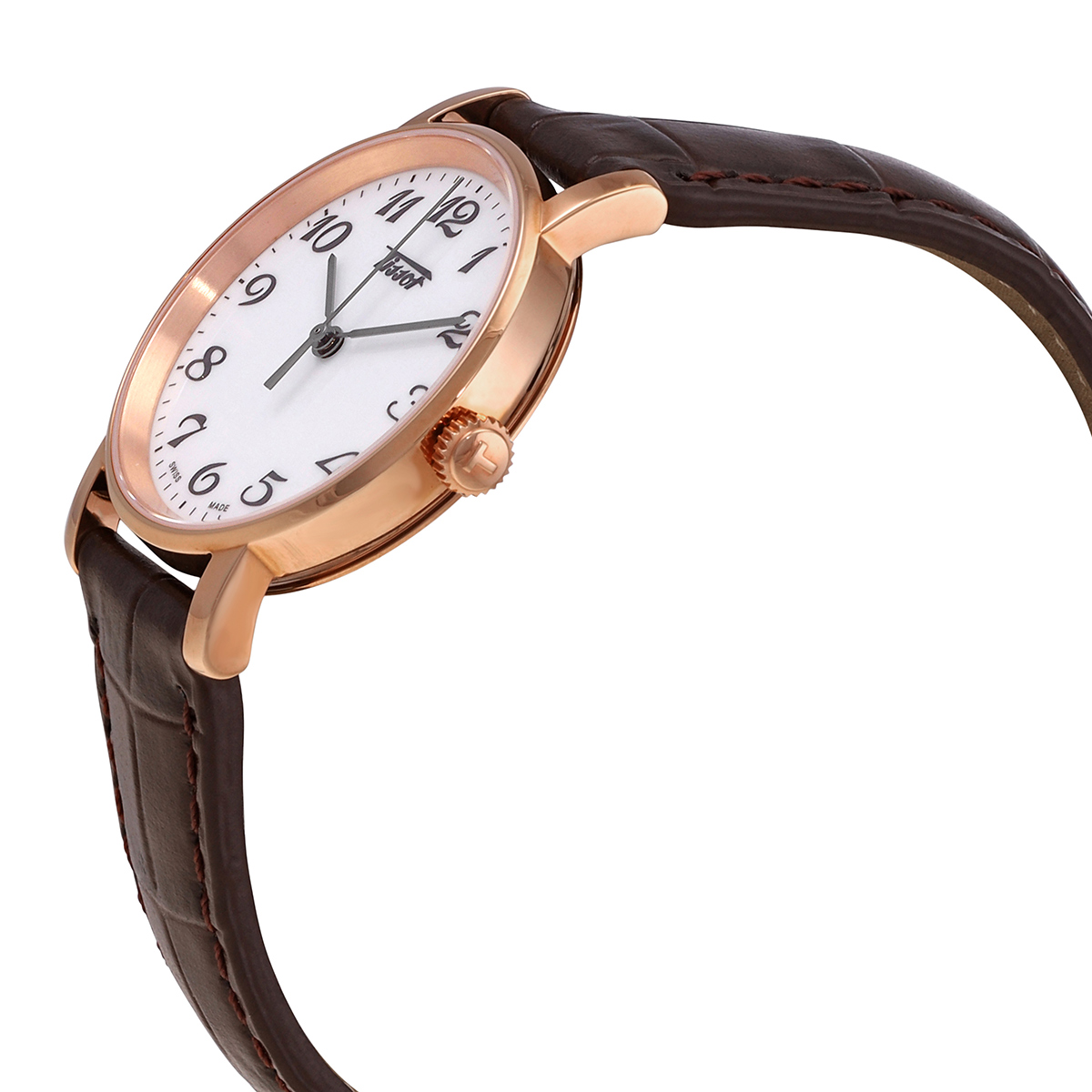 Tissot T Classic Everytime White Dial Brown Leather Strap Watch For Men - T109.410.36.031.00 main image 1