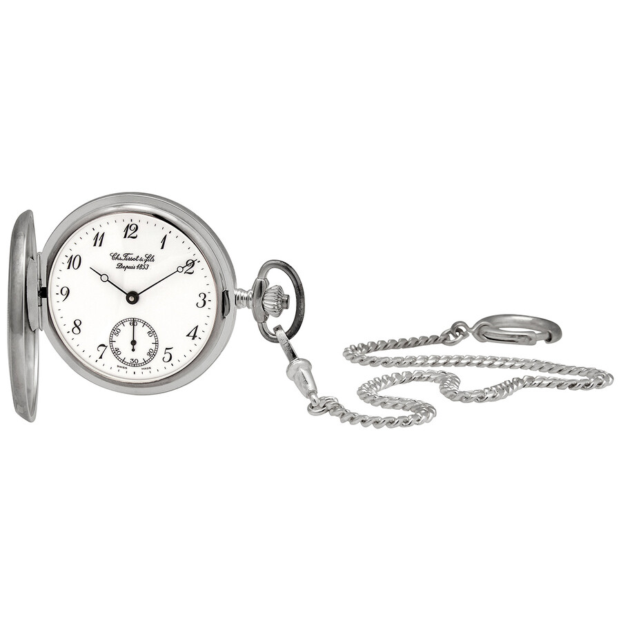 Tissot Hand Wind White Dial Men's Pocket Watch T83.1.406.12