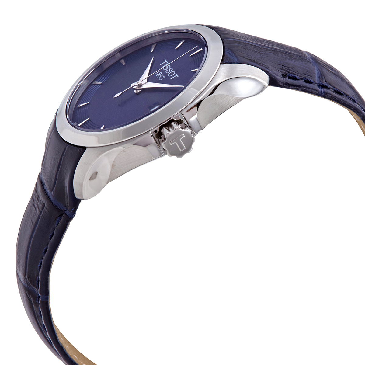Tissot T-Classic Couturier Quartz Blue Dial Ladies Watch T035.210.16.041.00  7611608286272 - T-Classic, Couturier - Jomashop