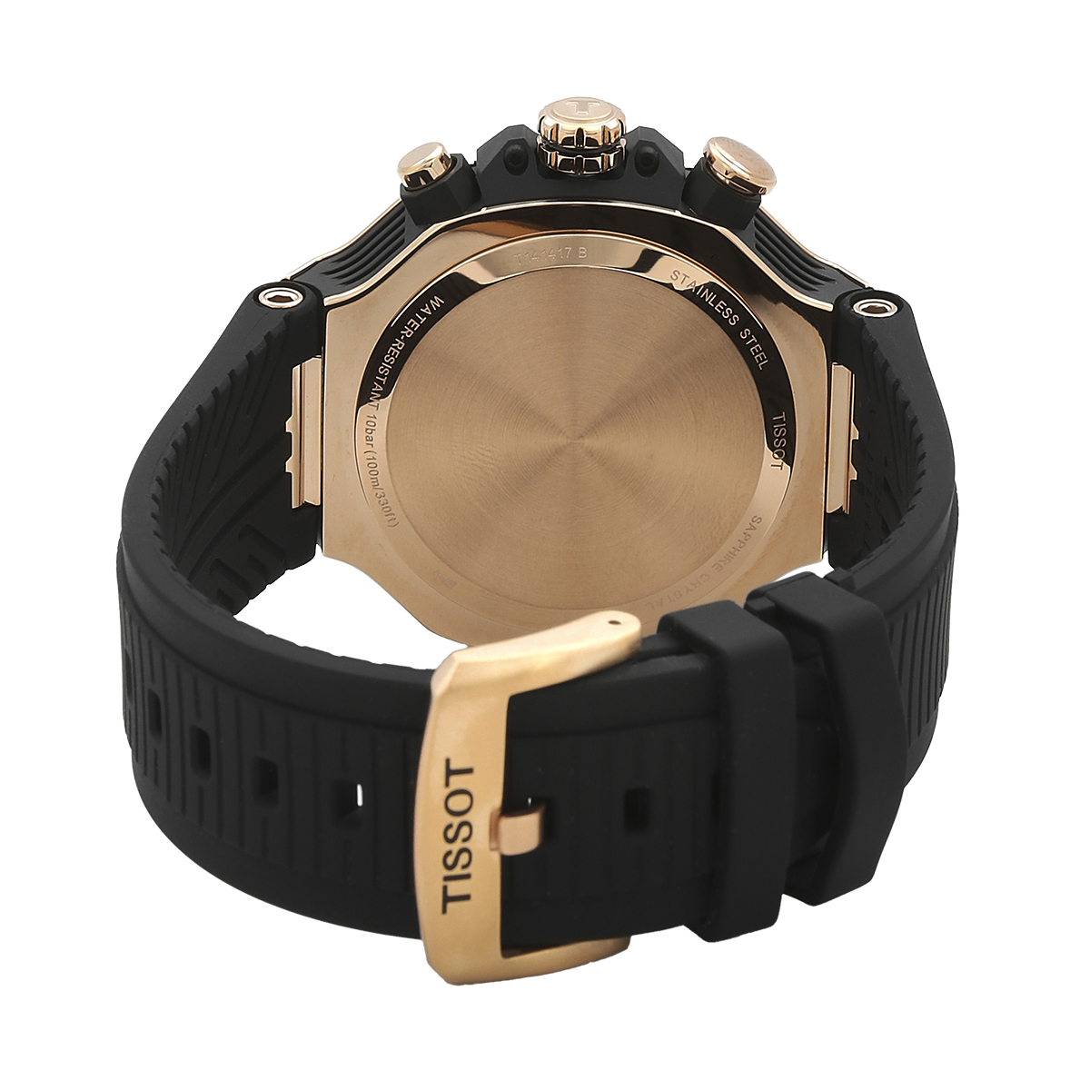 Tissot T-Race Chronograph Quartz Black Dial Men's Watch T141.417.37.051 ...
