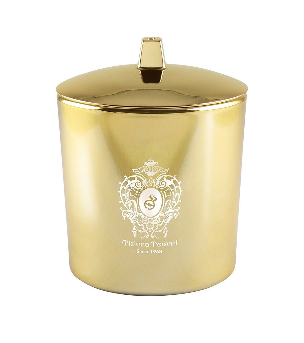 spherical everlasting scent-free, clean-burning Neva candle,<br>in glass + steel wicks, <br>in gold, or silver hue
