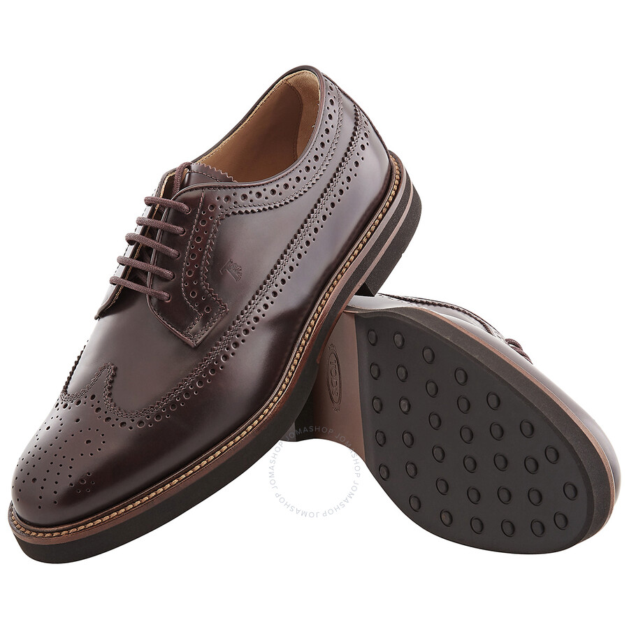 Tod's Men's Perforated Leather LaceUp Derby Shoes, Brand Size 5.5 ( US