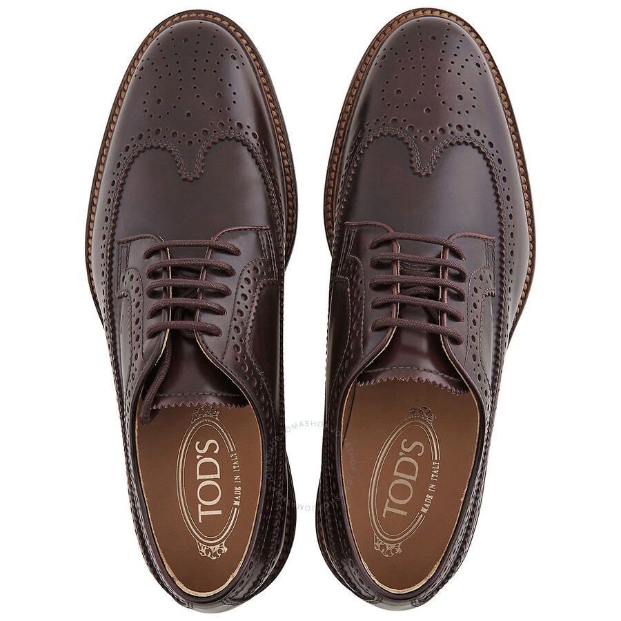 Tod's Men's Perforated Leather LaceUp Derby Shoes, Brand Size 5.5 ( US