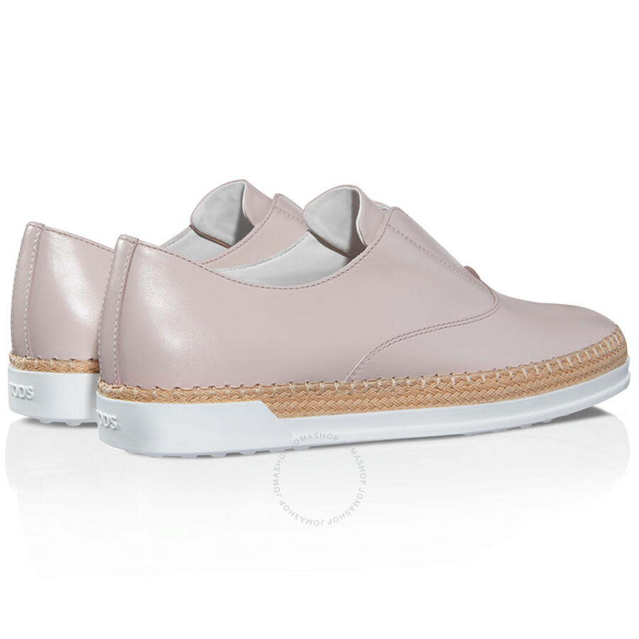 Tod S Womens Espadrilles Leather Slip On Shoes In Glove Xxw0tv0j9807wrm025 Shoes Tods Jomashop