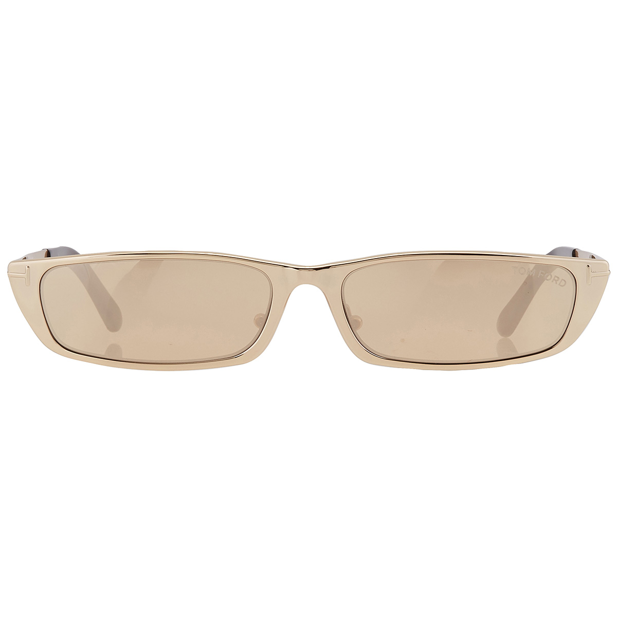 Tom Ford Everett Brown Mirror Rectangular Unisex Sunglasses FT1059 32G ...