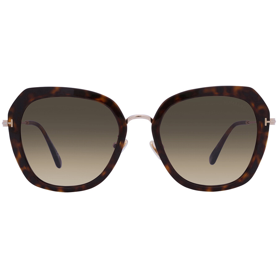 Tom Ford Kenyan Polarized Brown Butterfly Ladies Sunglasses FT0792F