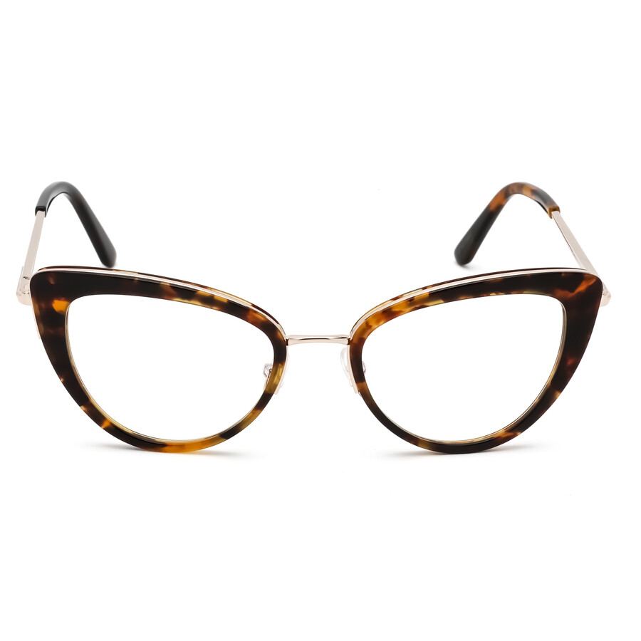Tom Ford Ladies Tortoise Oval Eyeglass Frames FT5580B05653 FT5580B 056 53 889214043665