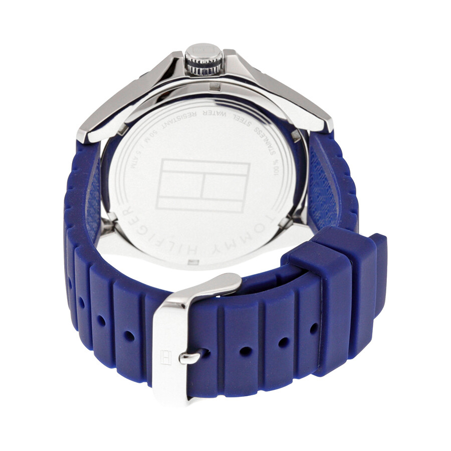 tommy hilfiger analog blue dial men's watch