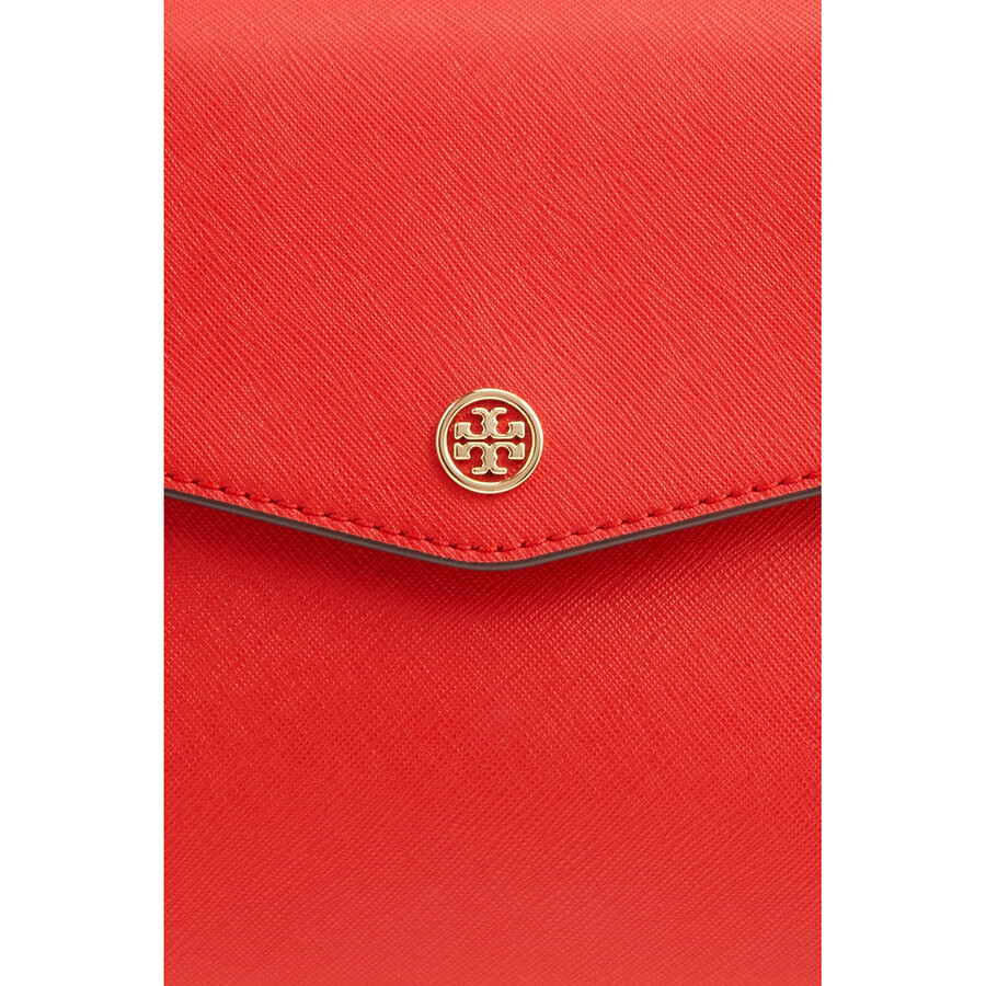 Tory Burch Brilliant Red Robinson Small Tophandle Satchel 49686 612