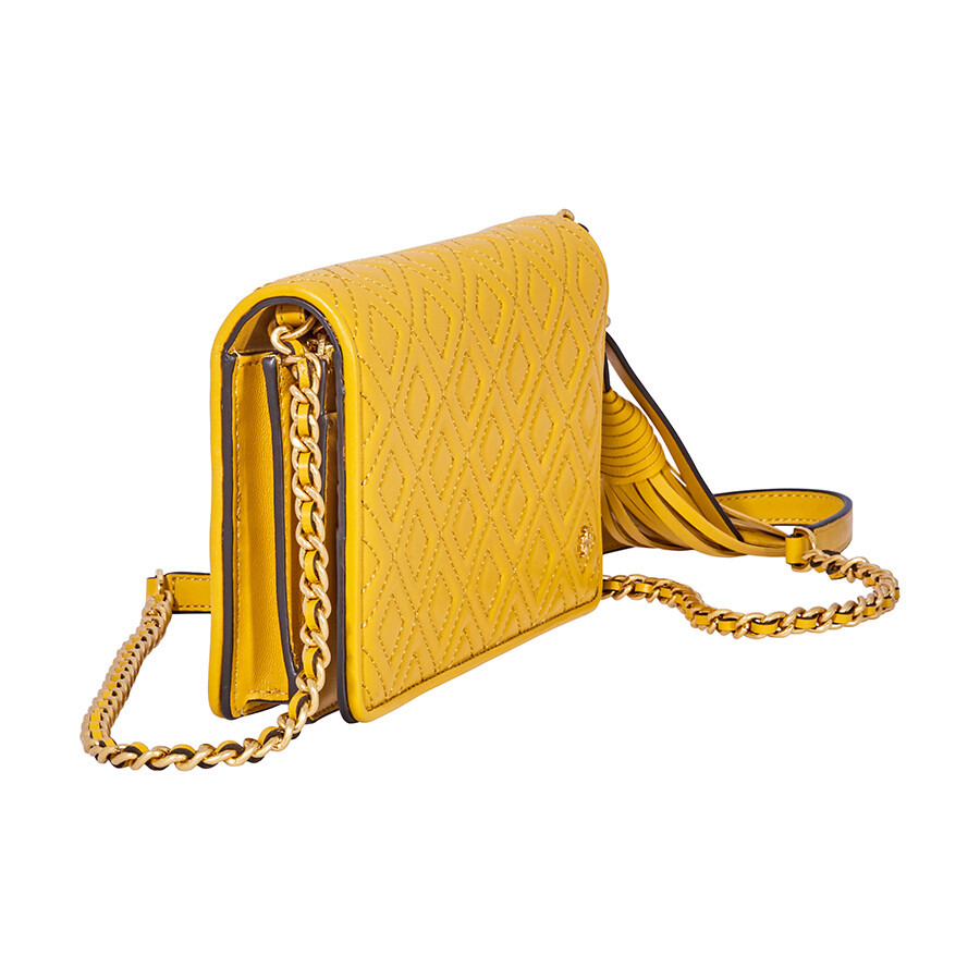 Tory Burch Fleming Flat Wallet Crossbody BagYellow 46449707