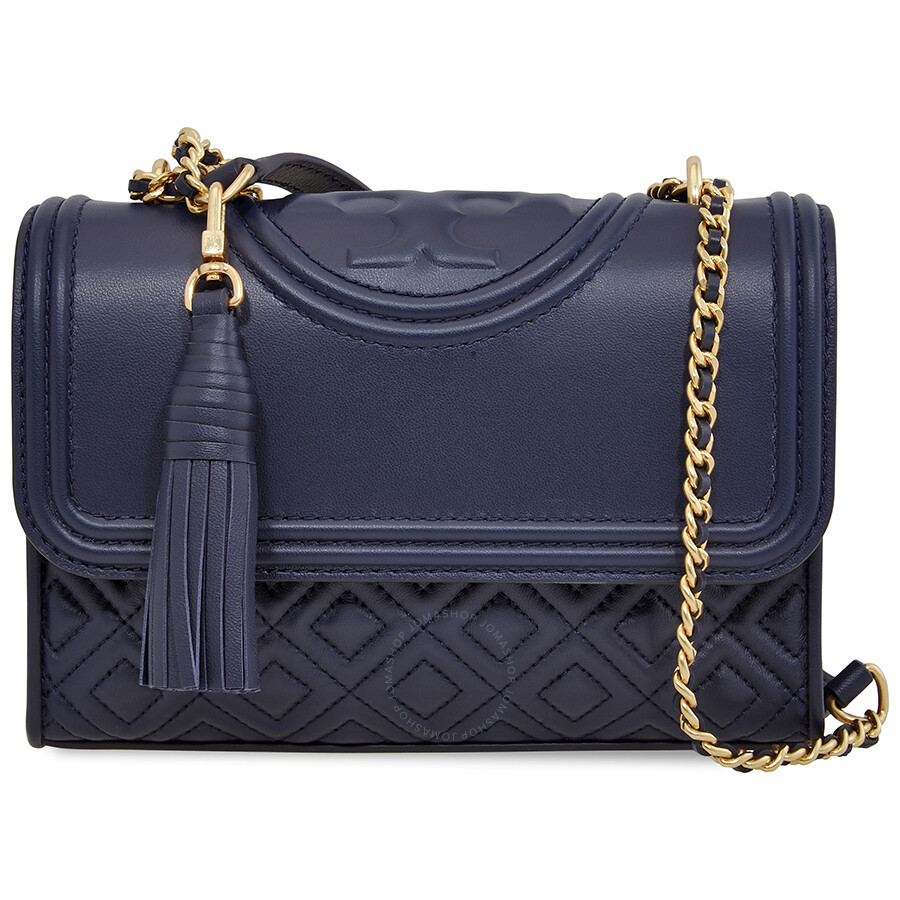 Tory Burch Fleming Small Convertible Shoulder Bag Royal Navy 43834403