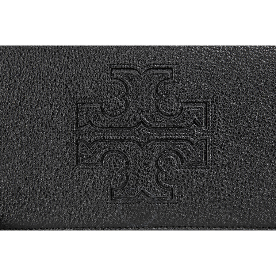 Tory Burch Harper Flat Wallet Leather Crossbody Black 33005001