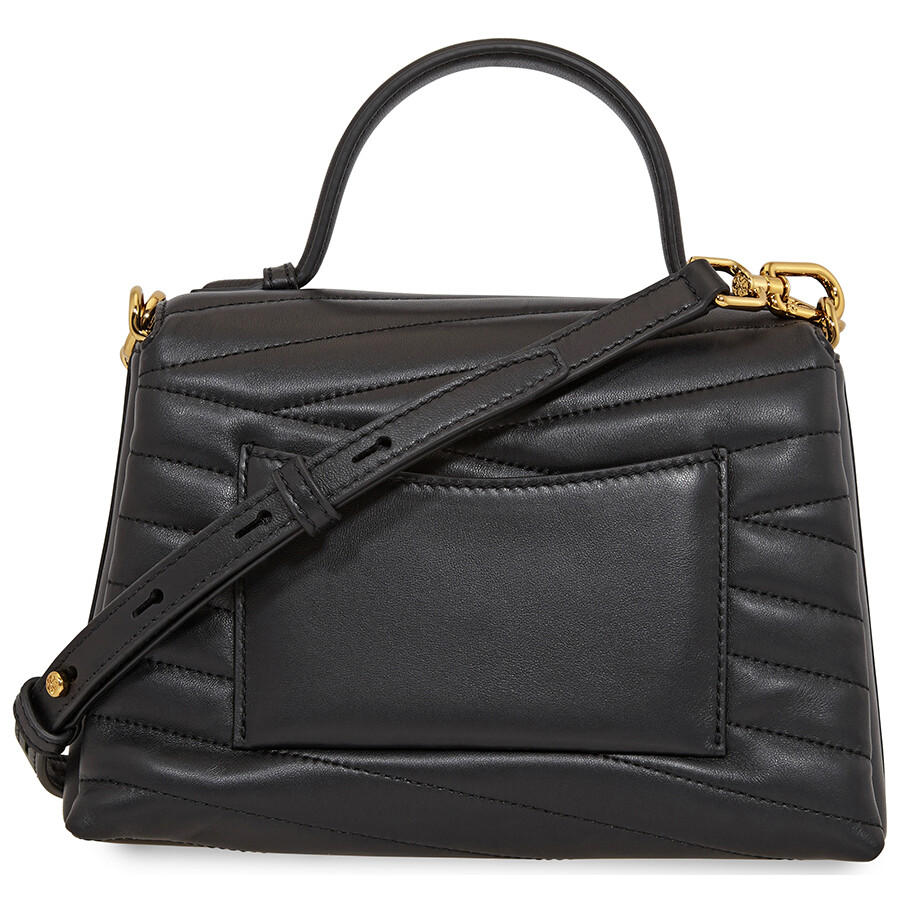 Tory Burch Kira Chevron Tophandle Satchel Black 61674001