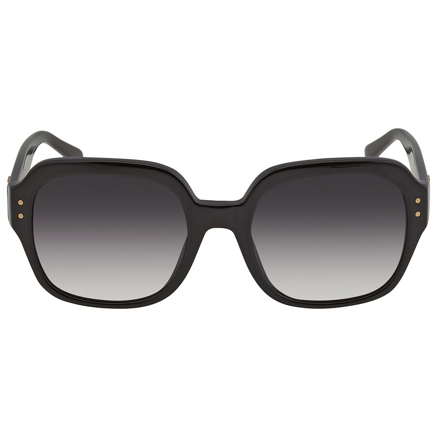 Tory Burch Polarized Grey Gradient Square Ladies Sunglasses TY7143U