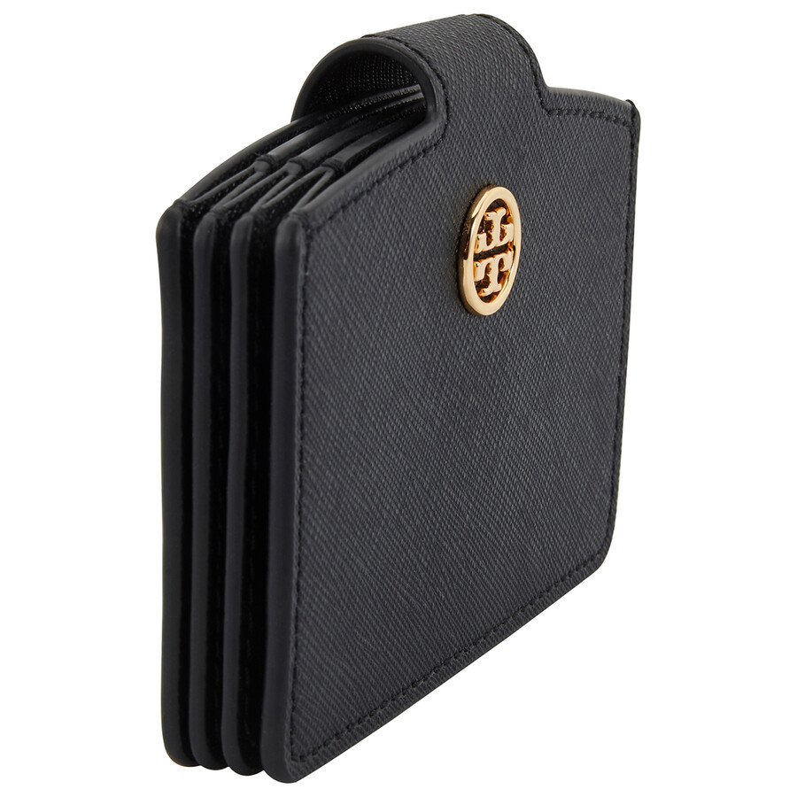 Tory Burch Robinson Black Accordion Card Case 58232001 192485264784