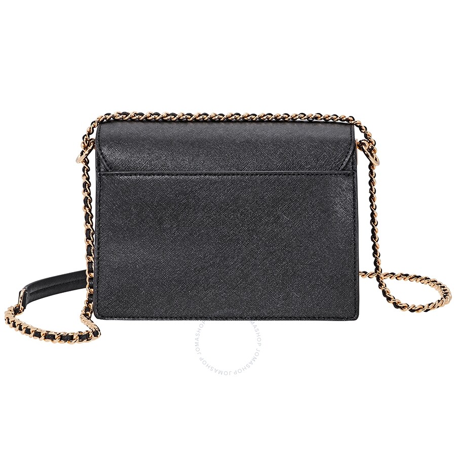 Tory Burch Robinson Convertible Shoulder Bag Black / Royal Navy 46333