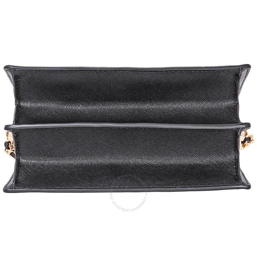 Tory Burch Robinson Convertible Shoulder Bag Black / Royal Navy 46333