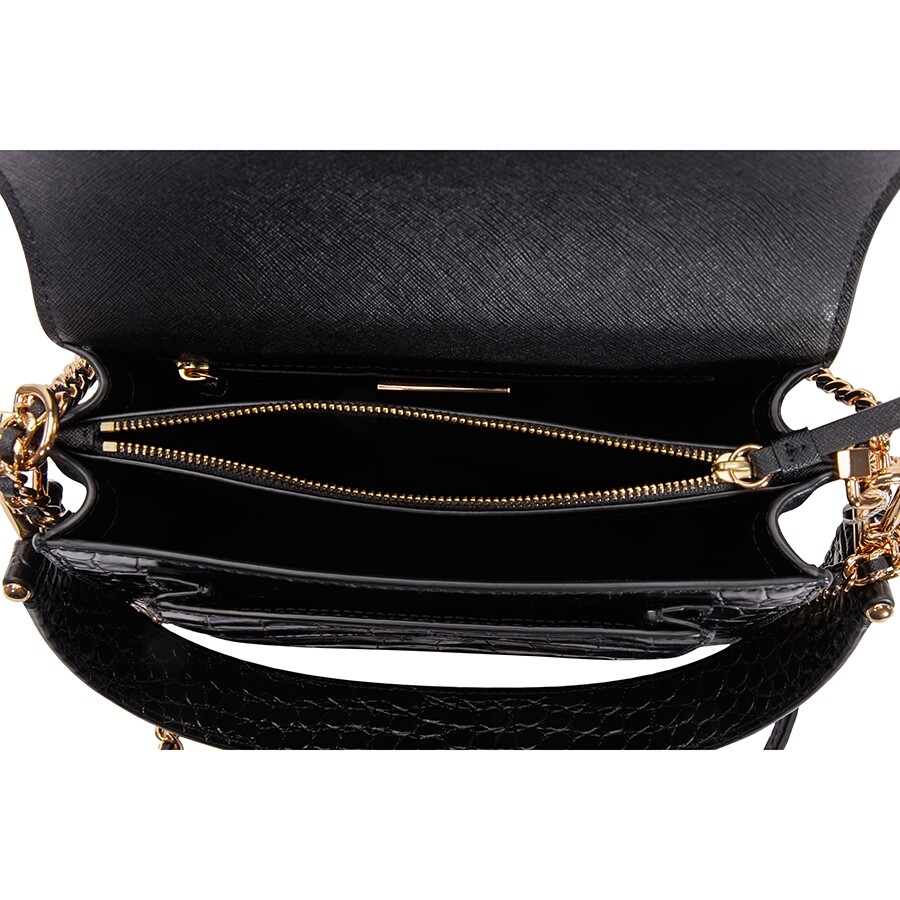 Tory Burch Robinson Embossed Shoulder Bag Black 58100001 192485268959