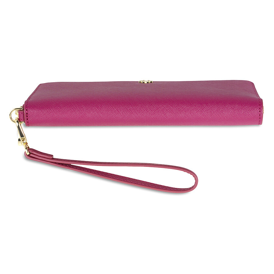 Tory Burch York Zip Passport Continental Wallet Raspberry 41159075