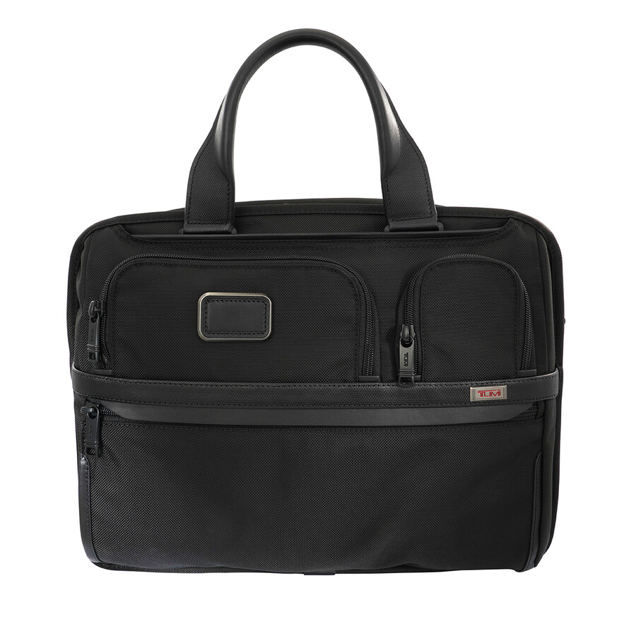 Tumi Alpha Expandable Organizer Laptop Briefcase Black 02603141D3