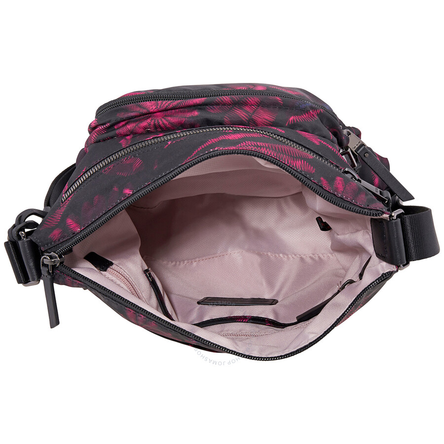 Tumi Floral Tapestry Voyageur Carmel Nylon Crossbody 0196314FTP 742315586519 Handbags