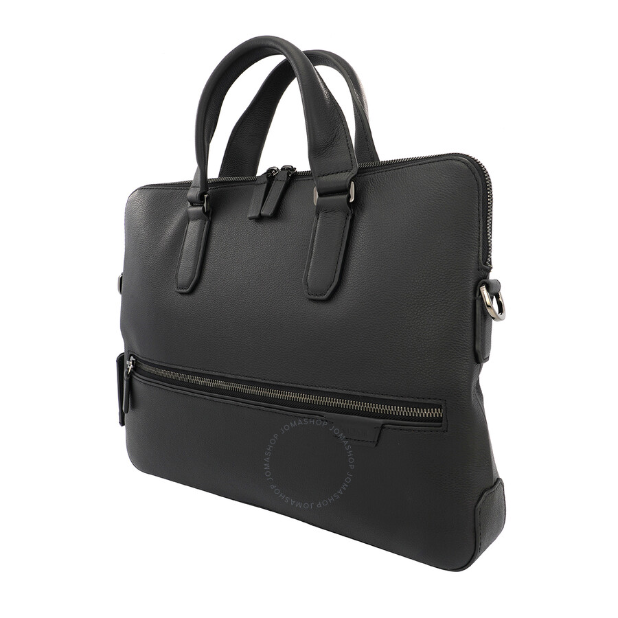 Tumi Harrison Black Leather Tower Portfolio Briefcase 06302016DP 0742315603148 Handbags