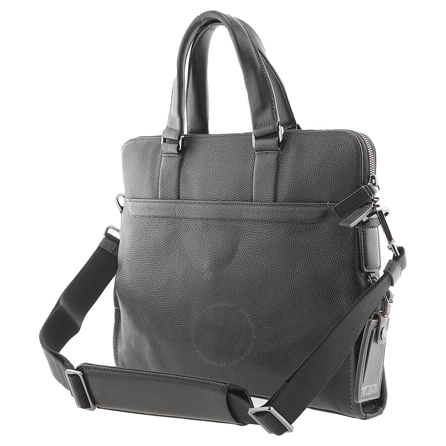 Tumi Harrison Taylor Black Leather Briefcase 063016DP 0742315379173