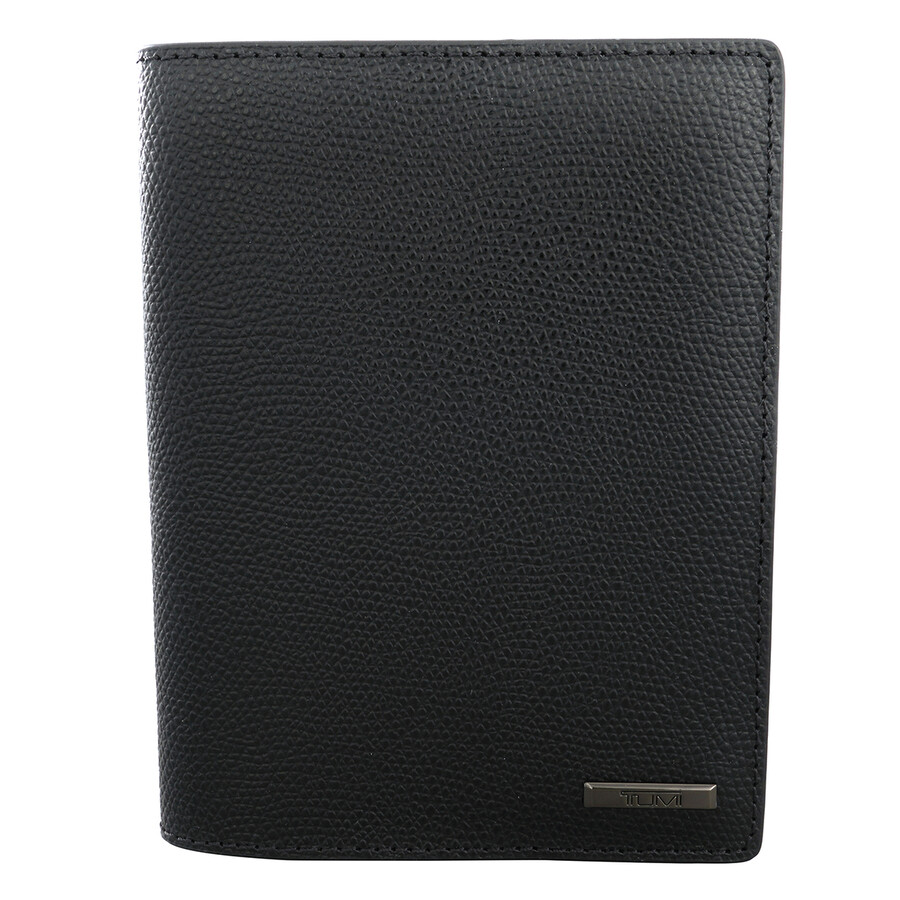 Tumi Leather Passport Cover In Black 0118811D 0742315437934