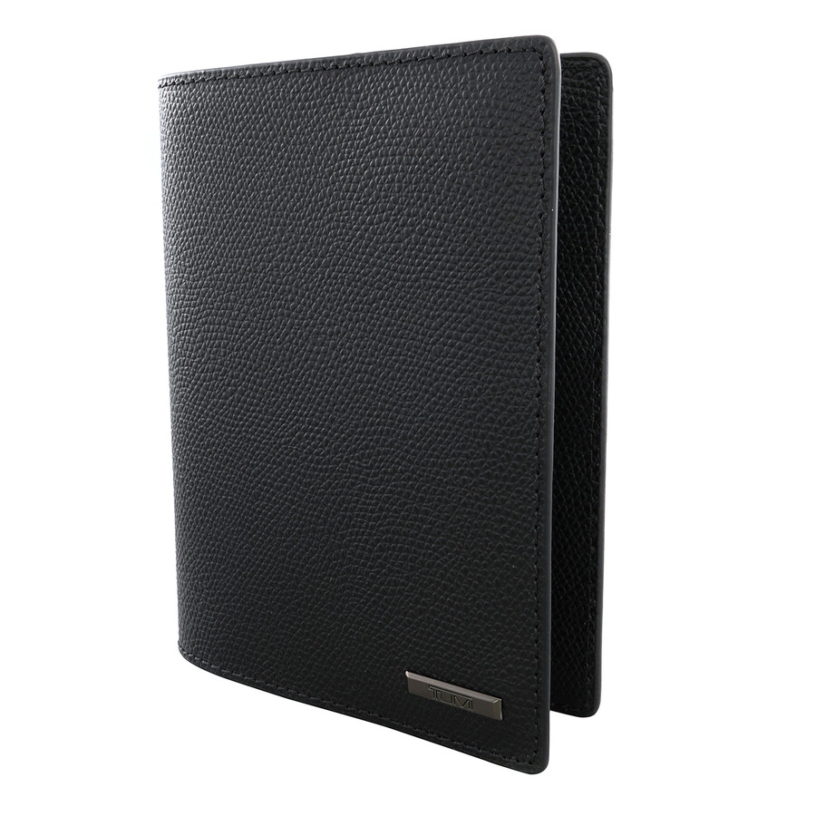 Tumi Leather Passport Cover In Black 0118811D 0742315437934