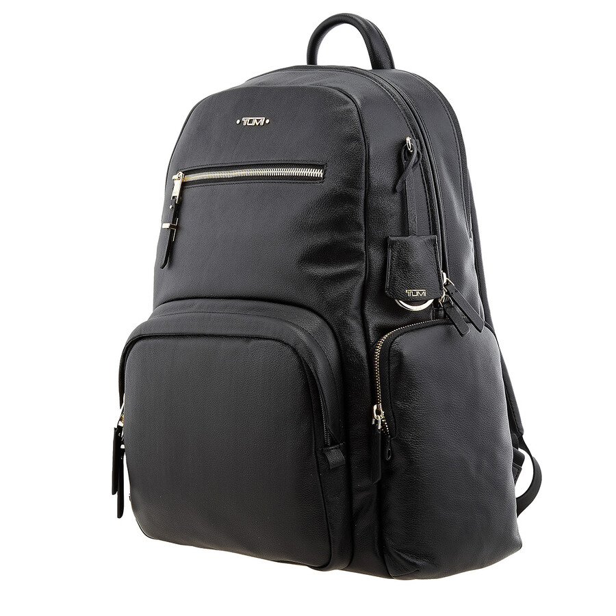 Tumi Voyageur Carson Leather Backpack Black 0196342D 0742315440989 Handbags, Voyageur