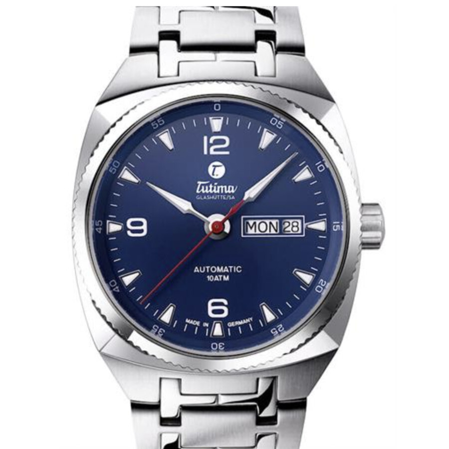 Saxon Automatic Blue Dial Men's Watch