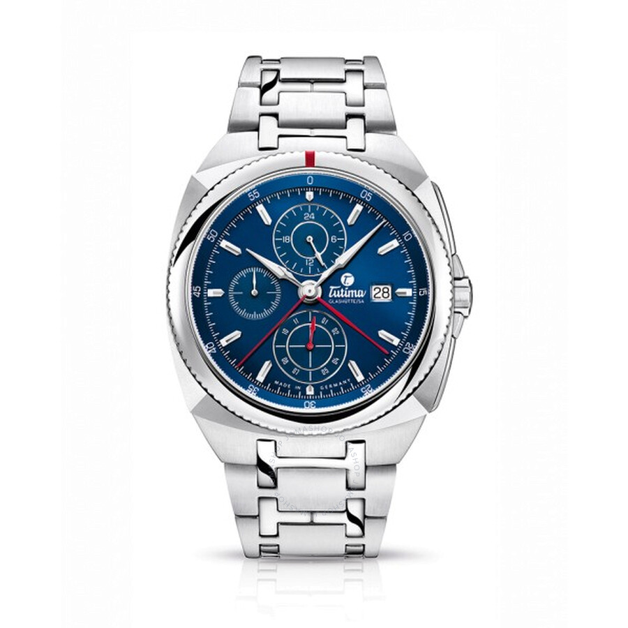 Saxon One Chronograph Automatic Blue Dial Unisex Watch