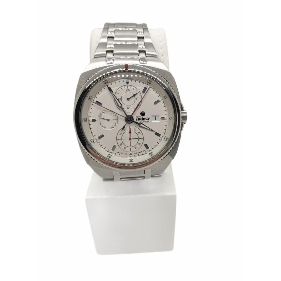 Saxon One Chronograph Automatic White Dial Unisex Watch