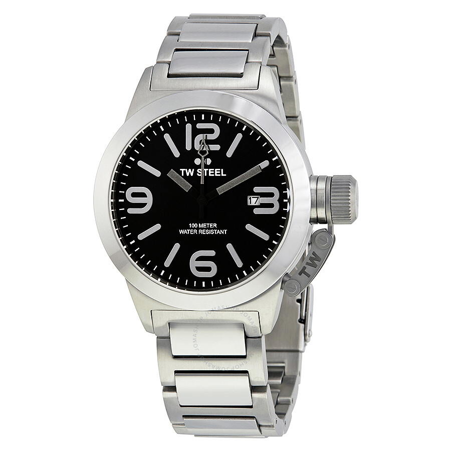 Canteen 40mm Black Dial Stainless Steel Unisex Watch