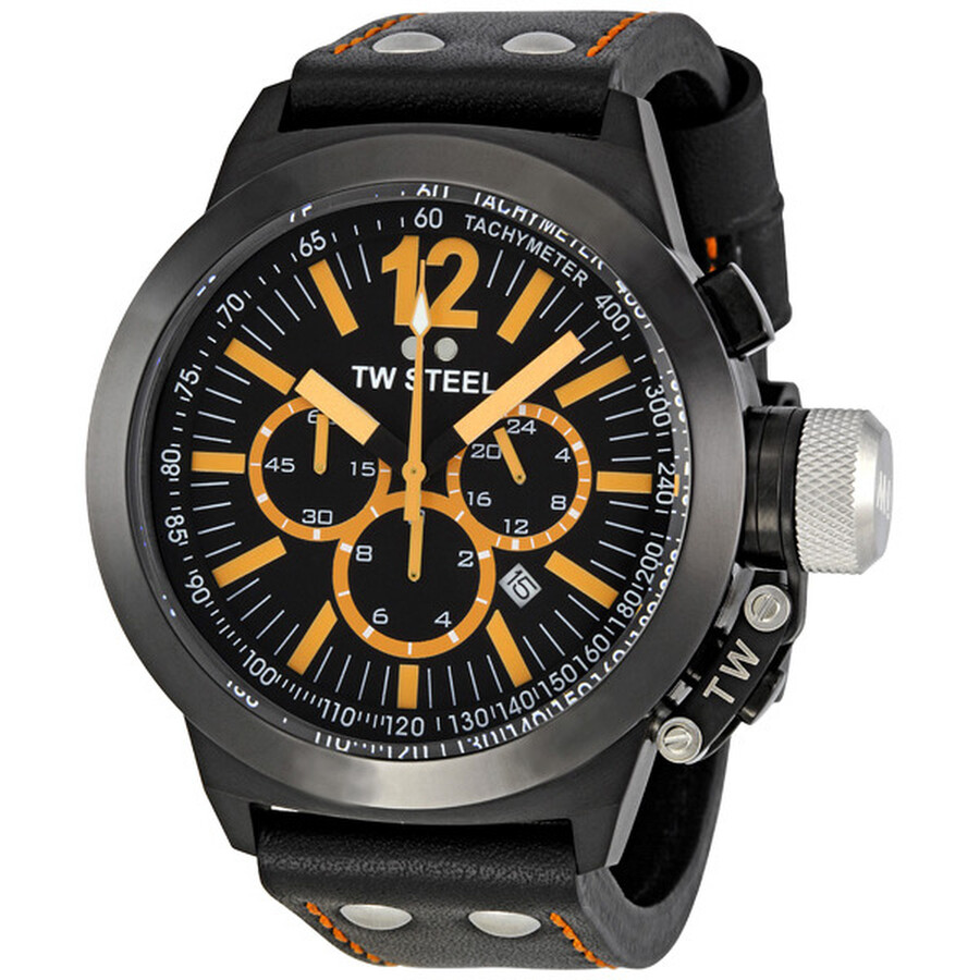 CEO 45 MM Black Dial Chronograph Men's Watch