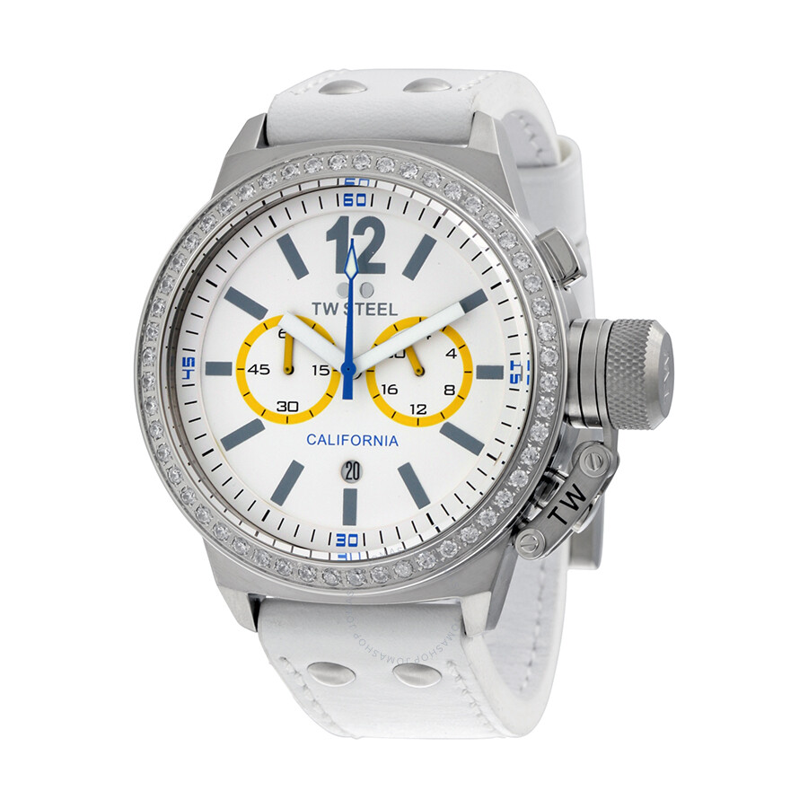 CEO California Chronograph White Dial Ladies Watch