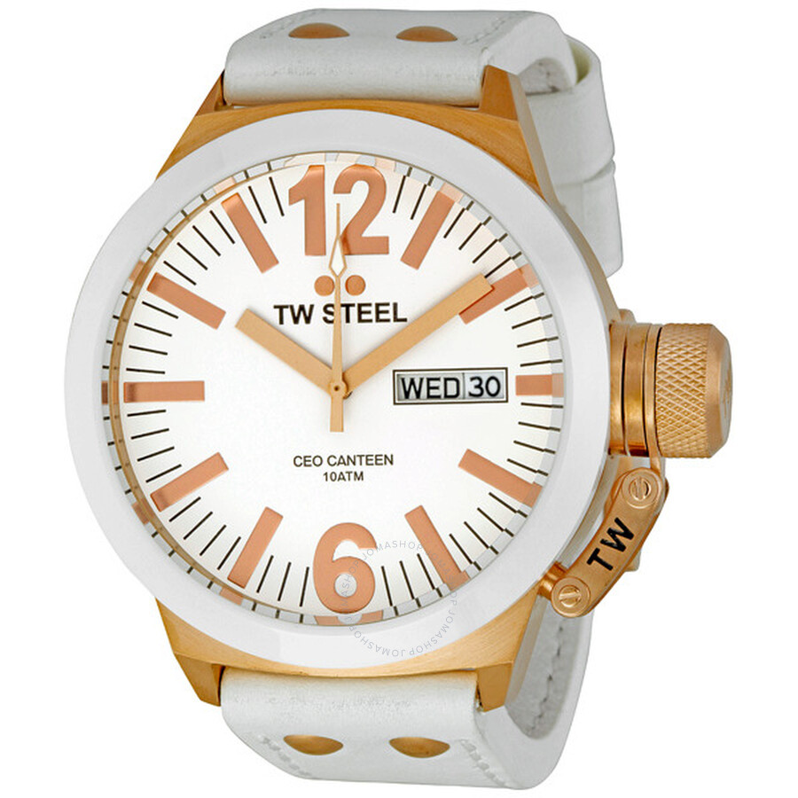 CEO Canteen 45MM White Dial Men's Watch