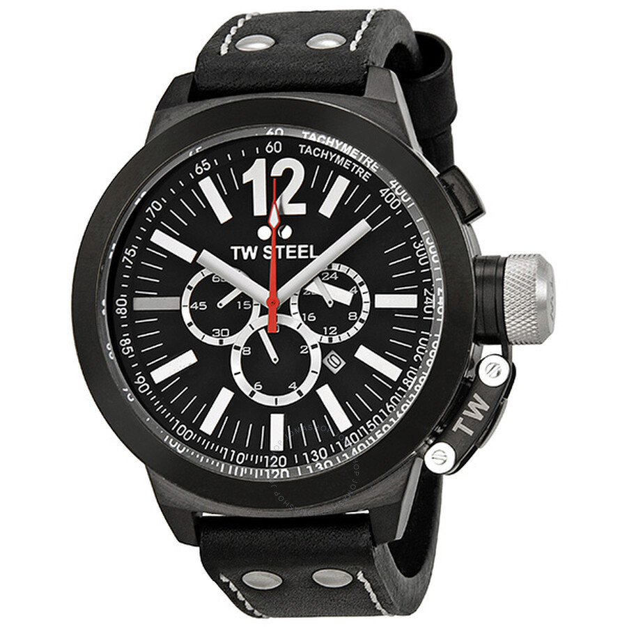 Tw Steel CEO Canteen 50 MM Black Dial Chronograph Men's Watch CE1034  8718215081128 - TW Steel, CEO Canteen - Jomashop