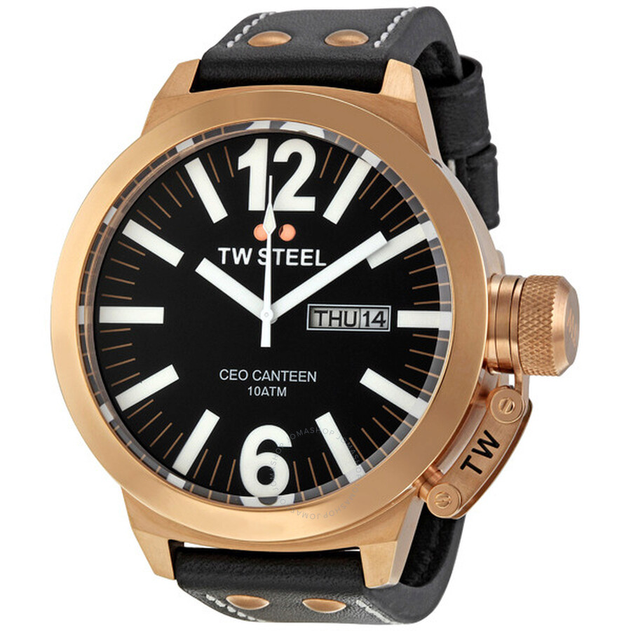CEO Canteen 50 MM Black Dial Men's Watch