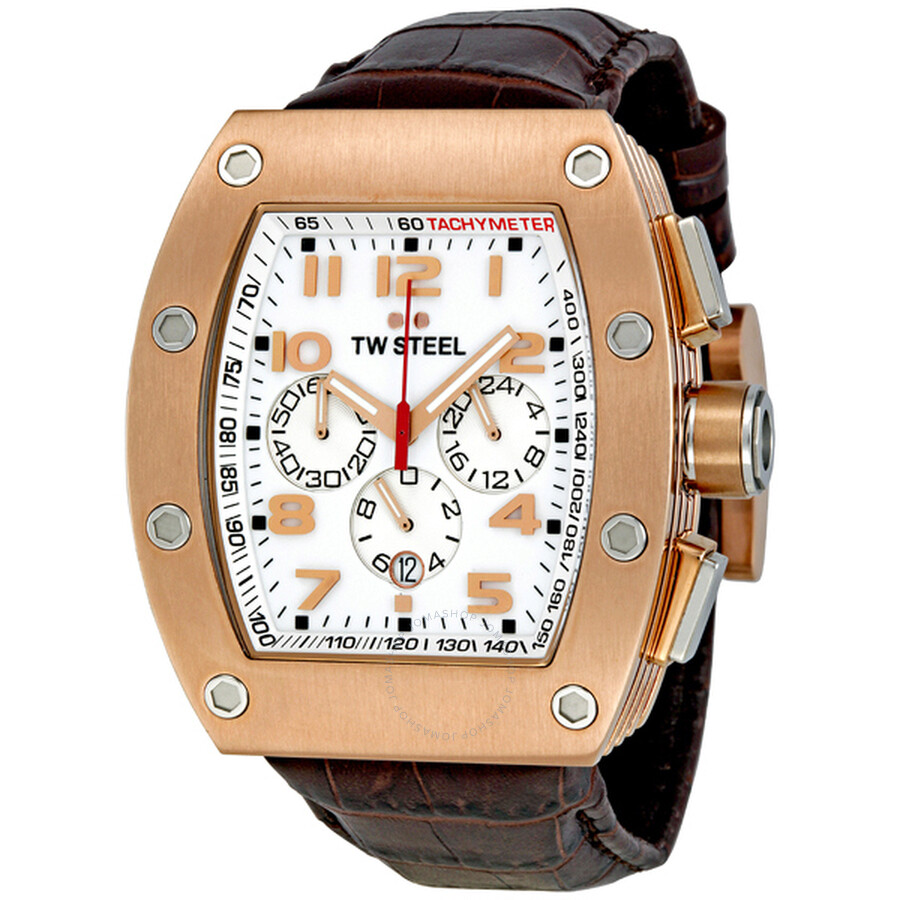 CEO Chronograph Rose Gold-plated Tonneau Case Men's Watch