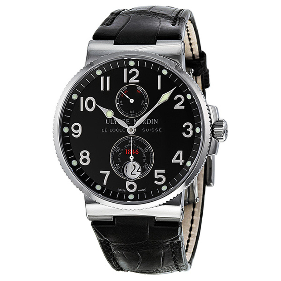 Maxi Marine Automatic Black Dial Stainless Steel Men's Watch