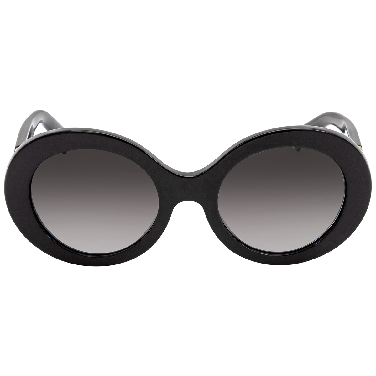 Valentino Garavani Ladies Black Oval Sunglasses 0VA405850018G52 8056597056229 Sunglasses